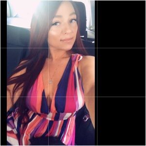 Forever 21 pink stripe dress